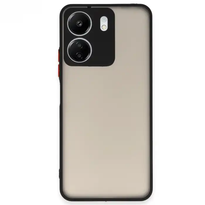 Xiaomi Redmi 13c Kılıf Montreal Silikon Kapak - Siyah