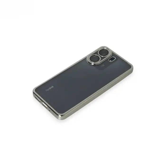 Xiaomi Redmi 13c Kılıf Razer Lensli Silikon - Gümüş