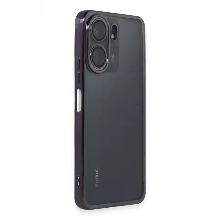 Xiaomi Redmi 13c Kılıf Razer Lensli Silikon - Mor