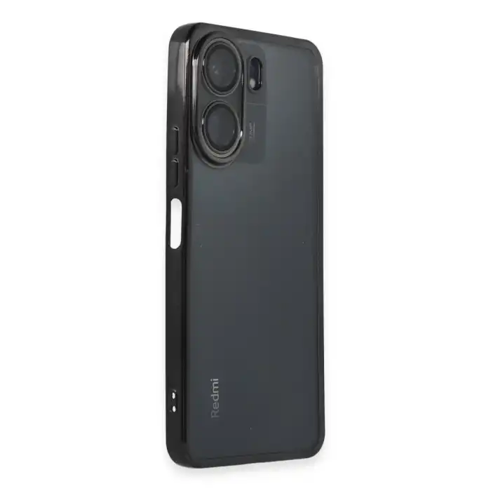 Xiaomi Redmi 13c Kılıf Razer Lensli Silikon - Siyah