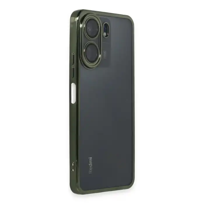 Xiaomi Redmi 13c Kılıf Razer Lensli Silikon - Yeşil