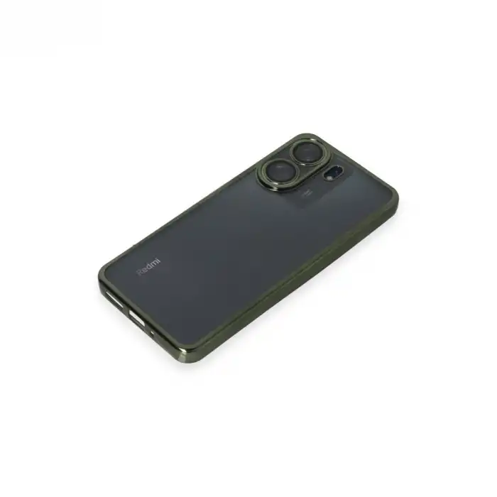 Xiaomi Redmi 13c Kılıf Razer Lensli Silikon - Yeşil