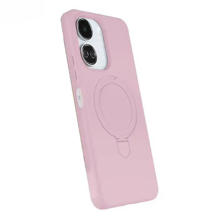 Xiaomi Redmi 13c Regal Magsafe Standlı Kapak - Açık Pembe