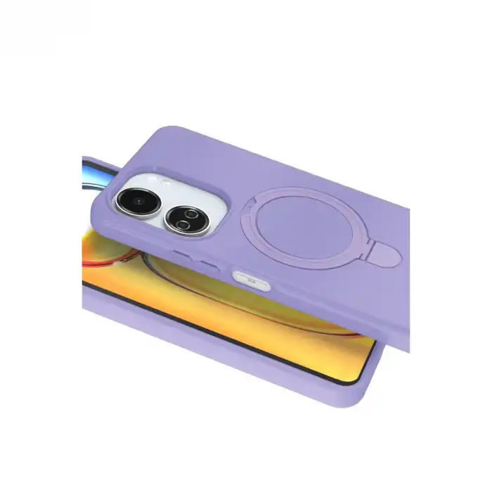 Xiaomi Redmi 13c Regal Magsafe Standlı Kapak - Lila
