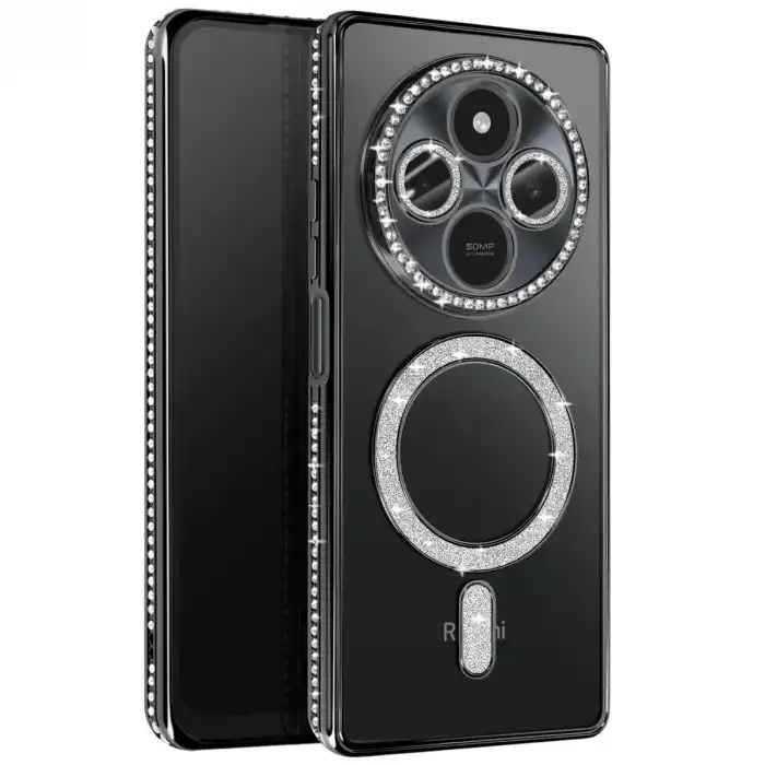 Xiaomi Redmi 14c Joke Simli Magneticsafe Kılıf - Siyah