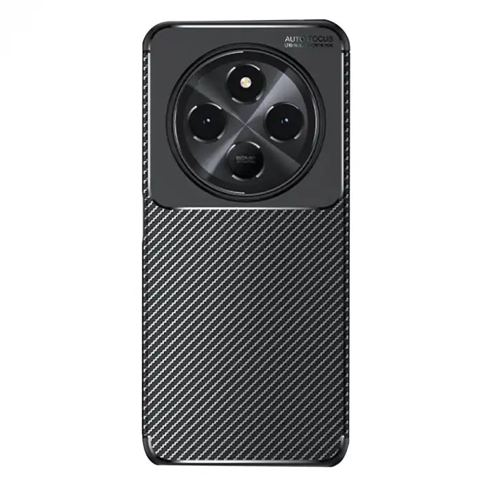 Xiaomi Redmi 14c Kılıf Auto Focus Karbon Kapak - Siyah