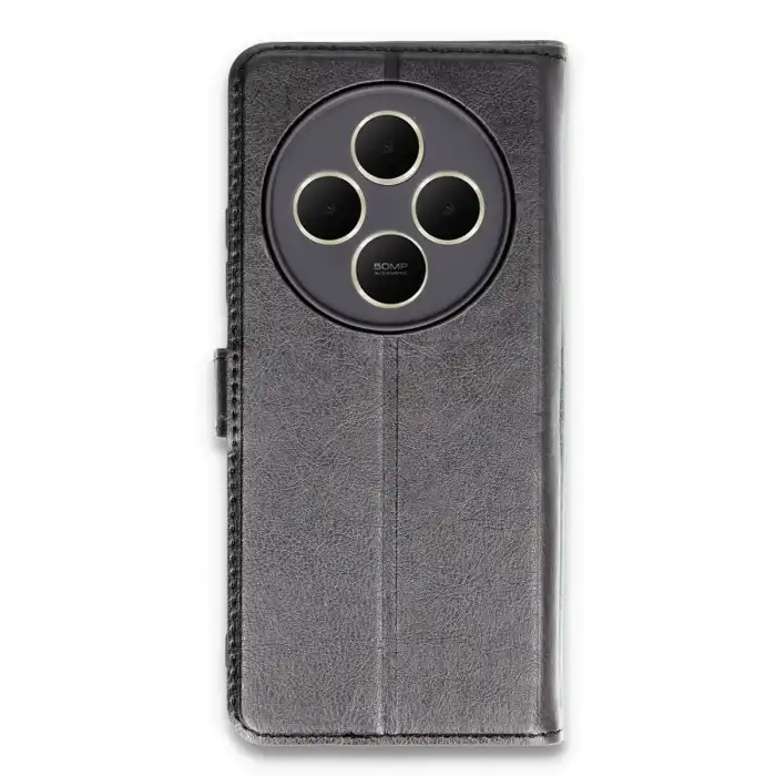 Xiaomi Redmi 14c Kılıf Trend S Plus Kapaklı Kılıf - Siyah
