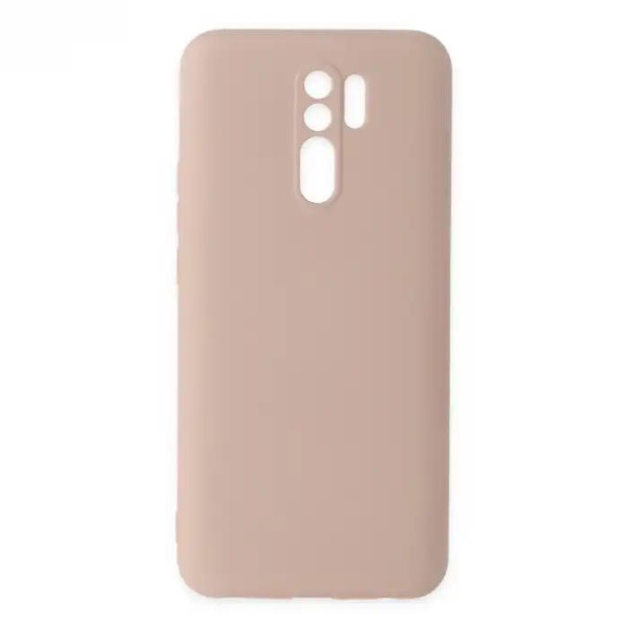 Xiaomi Redmi 9 Kılıf Nano İçi Kadife Silikon - Pudra