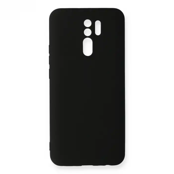 Xiaomi Redmi 9 Kılıf Nano İçi Kadife Silikon - Siyah