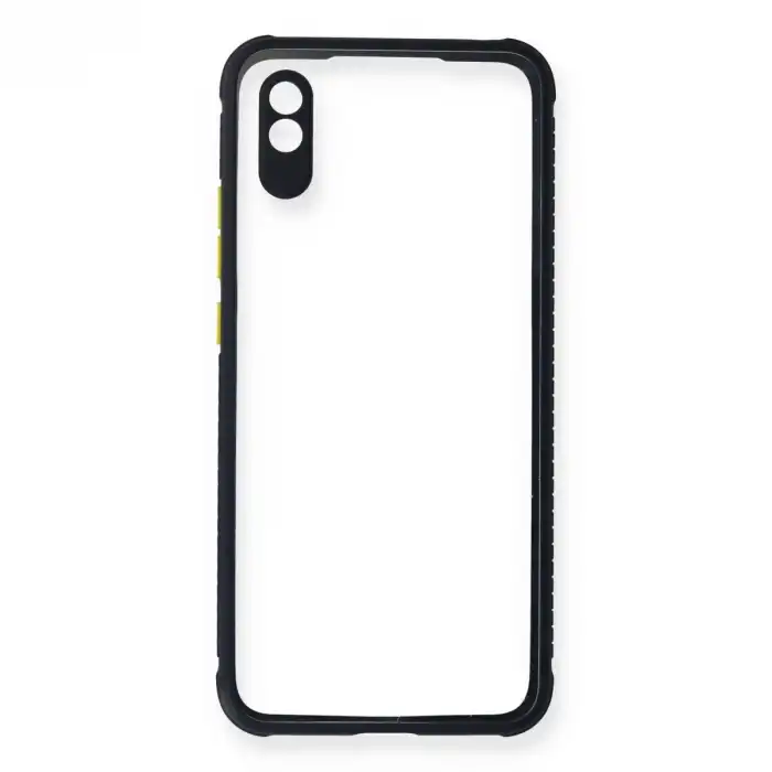 Xiaomi Redmi 9a Kılıf Miami Şeffaf Silikon - Lacivert