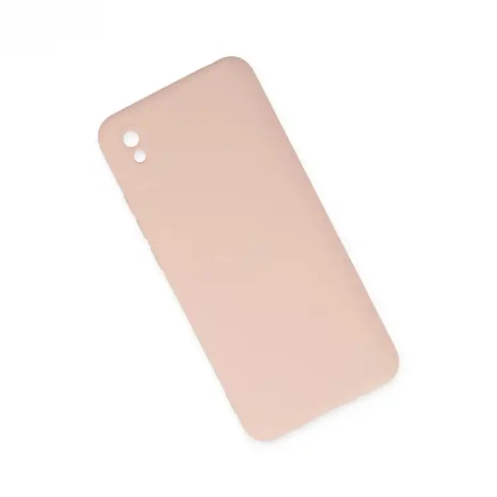 Xiaomi Redmi 9a Kılıf Nano İçi Kadife Silikon - Pudra