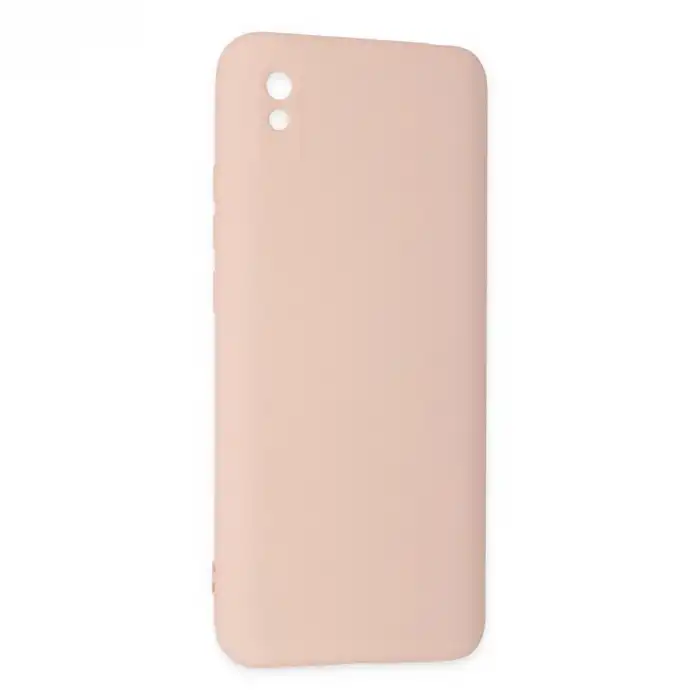 Xiaomi Redmi 9a Kılıf Nano İçi Kadife Silikon - Pudra
