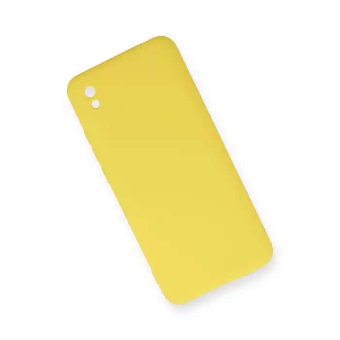 Xiaomi Redmi 9a Kılıf Nano İçi Kadife Silikon - Sarı