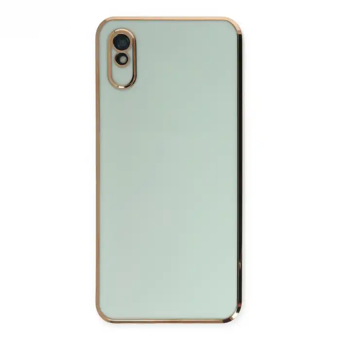 Xiaomi Redmi 9a Kılıf Volet Silikon - Açık Yeşil