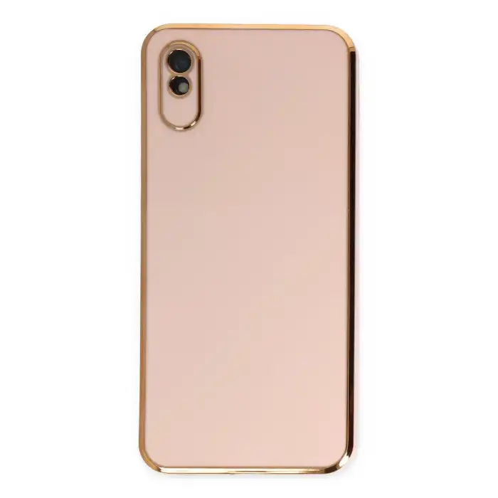 Xiaomi Redmi 9a Kılıf Volet Silikon - Pembe