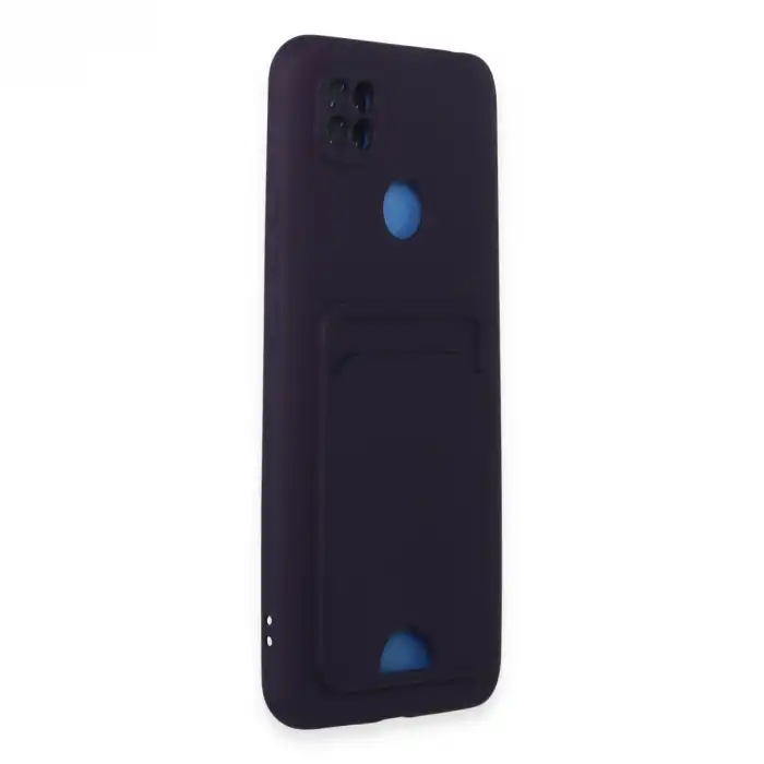 Xiaomi Redmi 9c Kılıf Kelvin Kartvizitli Silikon - Derin Mor