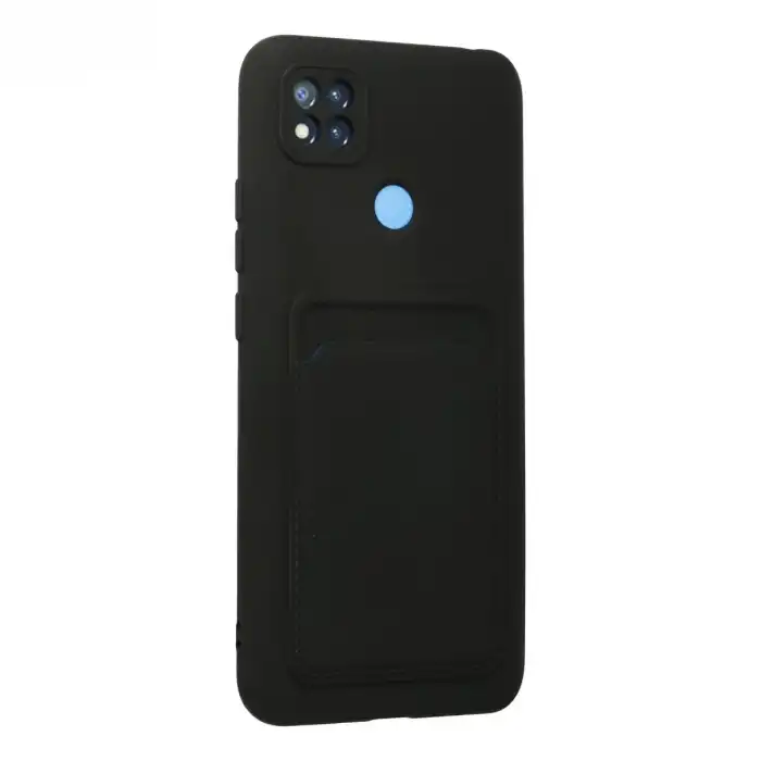 Xiaomi Redmi 9c Kılıf Kelvin Kartvizitli Silikon - Siyah