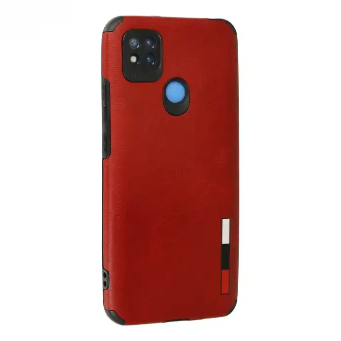 Xiaomi Redmi 9c Kılıf Loop Deri Silikon - Kırmızı