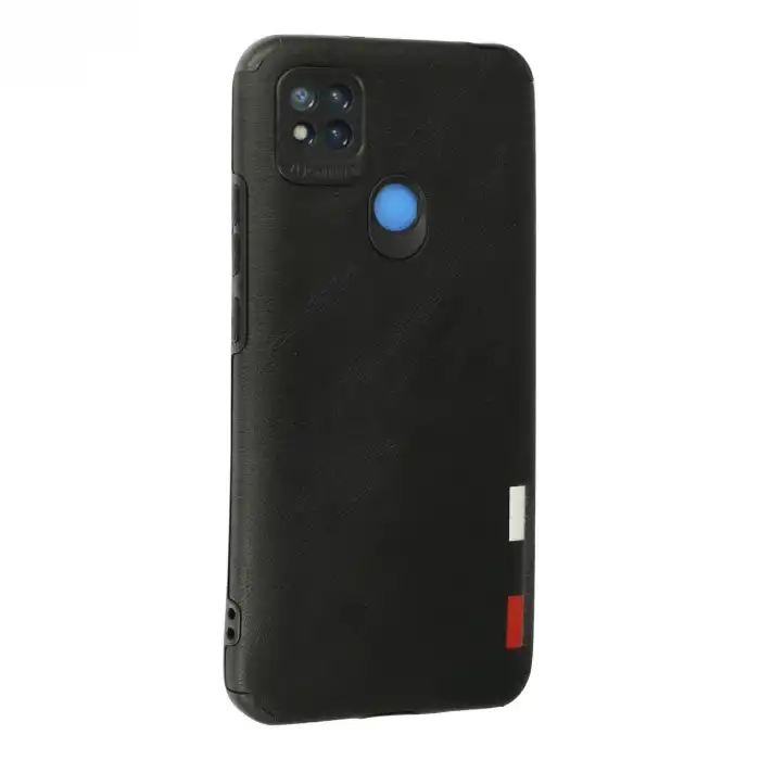 Xiaomi Redmi 9c Kılıf Loop Deri Silikon - Siyah