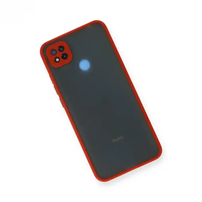 Xiaomi Redmi 9c Kılıf Montreal Silikon Kapak - Kırmızı