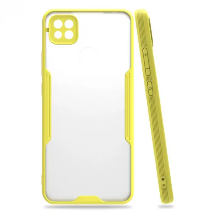 Xiaomi Redmi 9c Kılıf Platin Silikon - Sarı