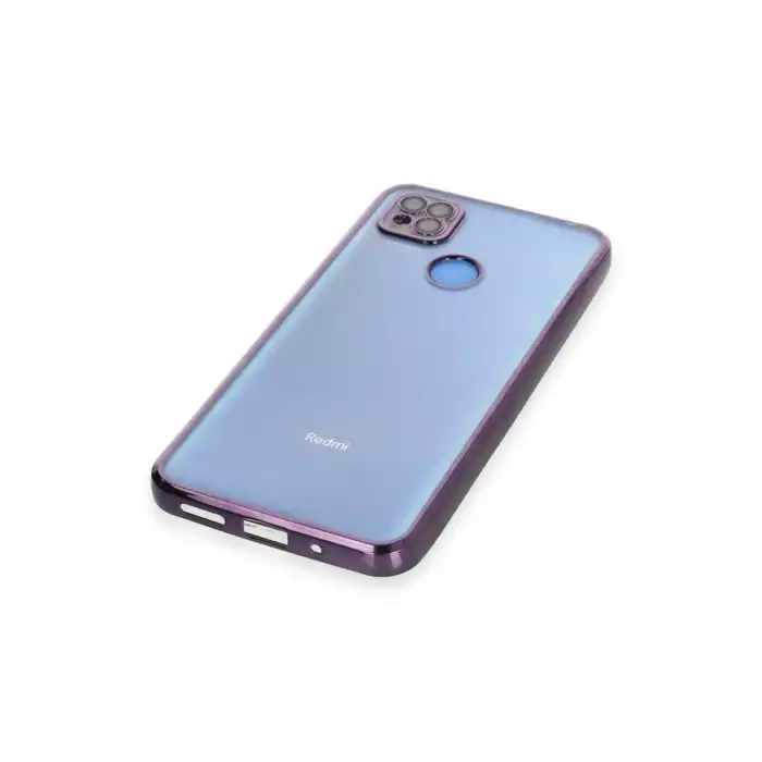 Xiaomi Redmi 9c Kılıf Razer Lensli Silikon - Mor