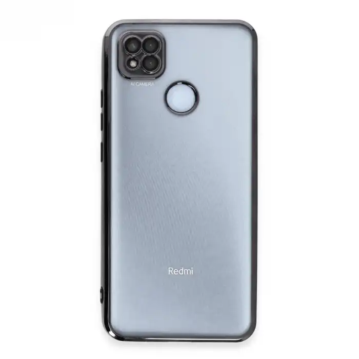 Xiaomi Redmi 9c Kılıf Razer Lensli Silikon - Siyah