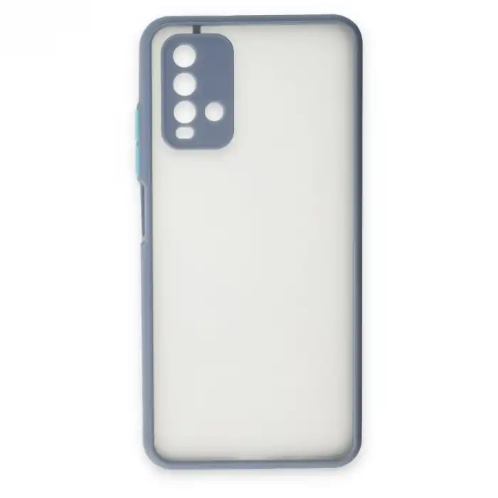 Xiaomi Redmi 9t Kılıf Montreal Silikon Kapak - Gri