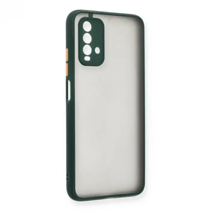 Xiaomi Redmi 9t Kılıf Montreal Silikon Kapak - Yeşil