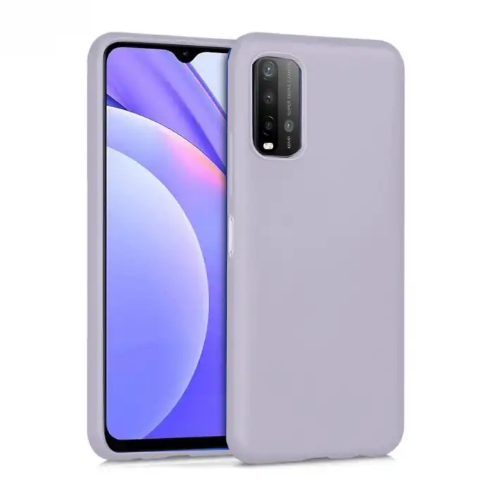 Xiaomi Redmi 9t Kılıf Nano İçi Kadife Silikon - Lila