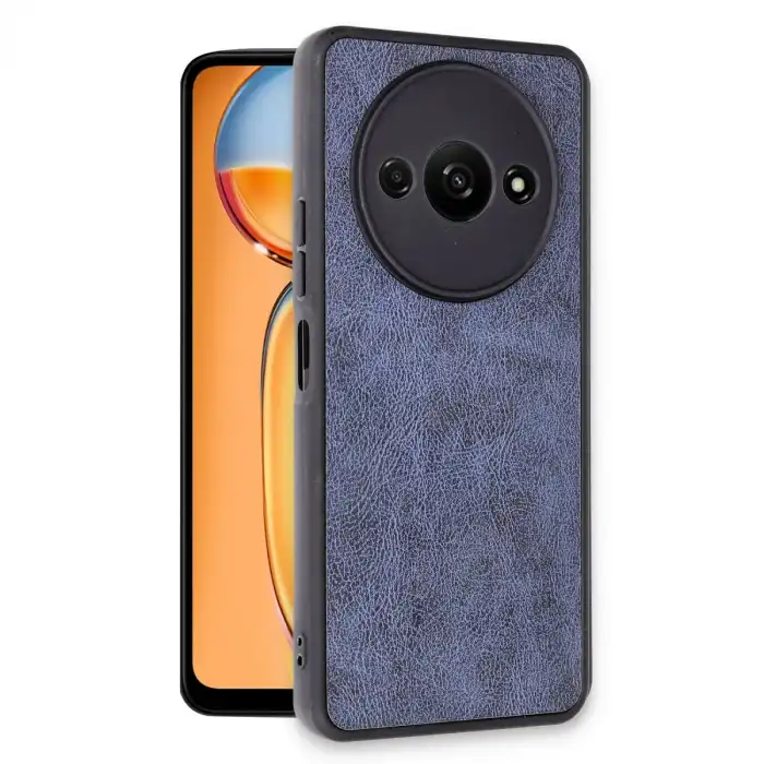 Xiaomi Redmi A3 4g Kılıf Aras Deri Kapak - Lacivert