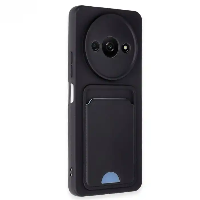 Xiaomi Redmi A3 4g Kılıf Kelvin Kartvizitli Silikon - Siyah