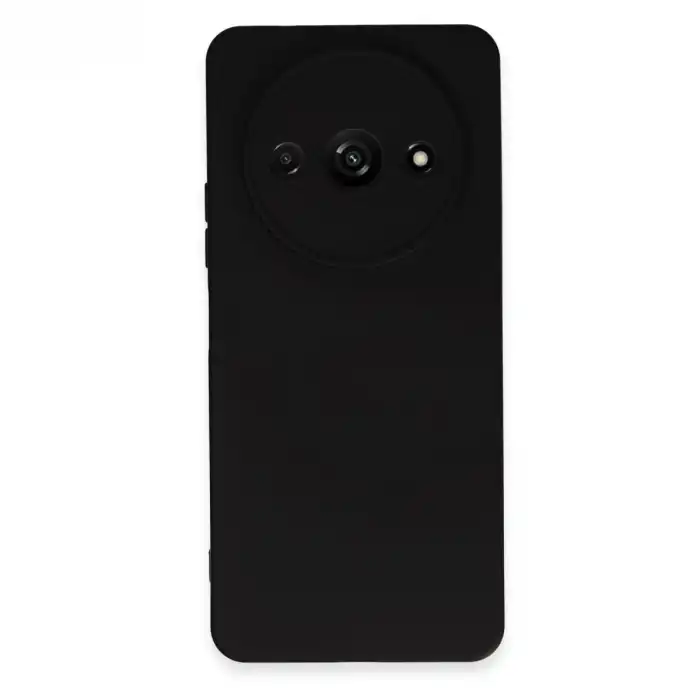 Xiaomi Redmi A3 4g Kılıf Nano İçi Kadife Silikon - Siyah