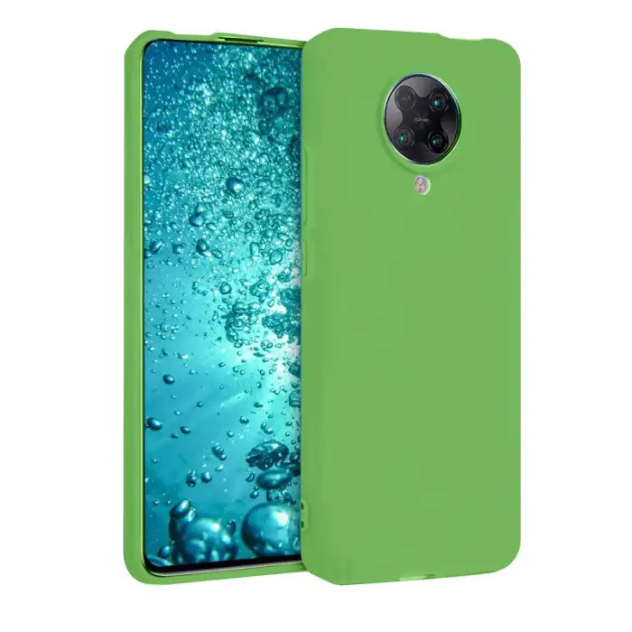 Xiaomi Redmi K30 Pro Kılıf Nano İçi Kadife Silikon - Yeşil