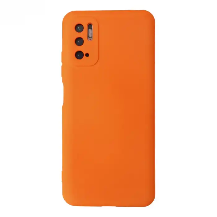 Xiaomi Redmi Note 10 5g Kılıf Nano İçi Kadife Silikon - Turuncu