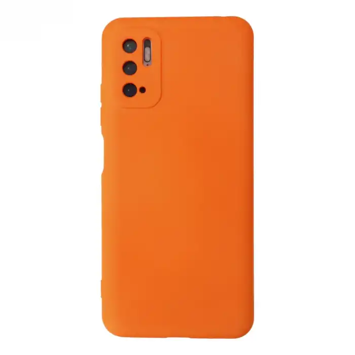Xiaomi Redmi Note 10 5g Kılıf Nano İçi Kadife Silikon - Turuncu