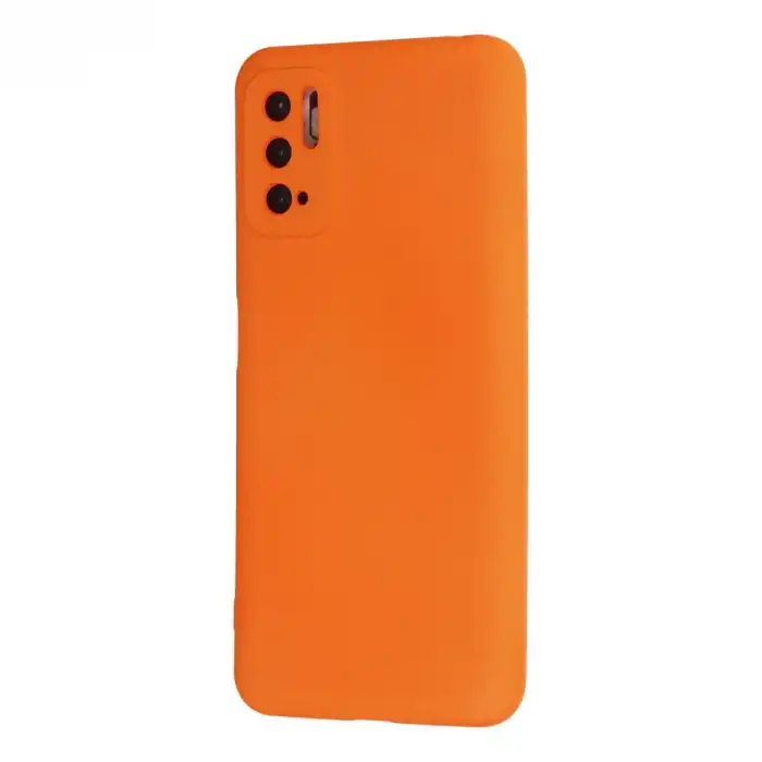 Xiaomi Redmi Note 10 5g Kılıf Nano İçi Kadife Silikon - Turuncu