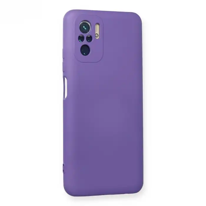 Xiaomi Redmi Note 10 Kılıf Nano İçi Kadife Silikon - Mor