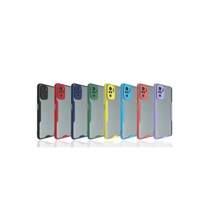 Xiaomi Redmi Note 10 Kılıf Platin Silikon - Kırmızı