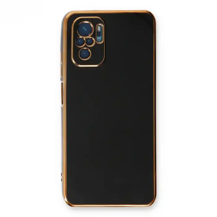 Xiaomi Redmi Note 10 Kılıf Volet Silikon - Siyah