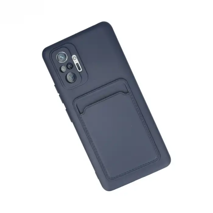 Xiaomi Redmi Note 10 Pro Kılıf Kelvin Kartvizitli Silikon - Lacivert
