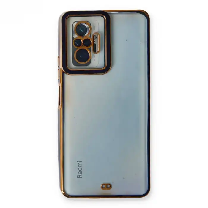 Xiaomi Redmi Note 10 Pro Kılıf Liva Lens Silikon - Mavi