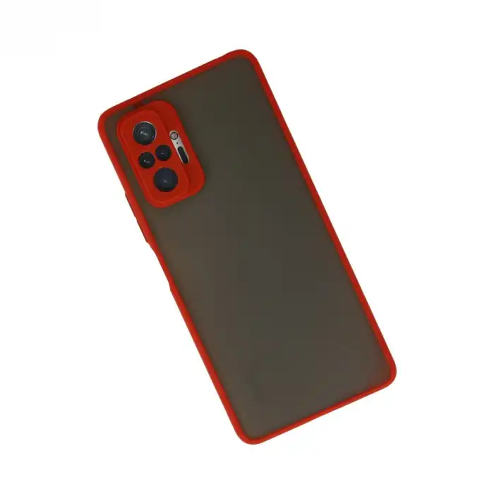Xiaomi Redmi Note 10 Pro Kılıf Montreal Silikon Kapak - Kırmızı