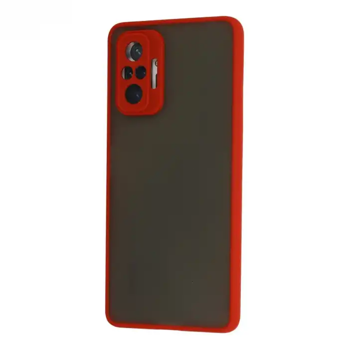 Xiaomi Redmi Note 10 Pro Kılıf Montreal Silikon Kapak - Kırmızı
