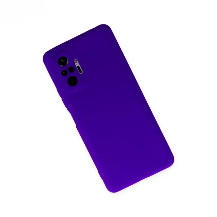 Xiaomi Redmi Note 10 Pro Kılıf Nano İçi Kadife Silikon - Mor