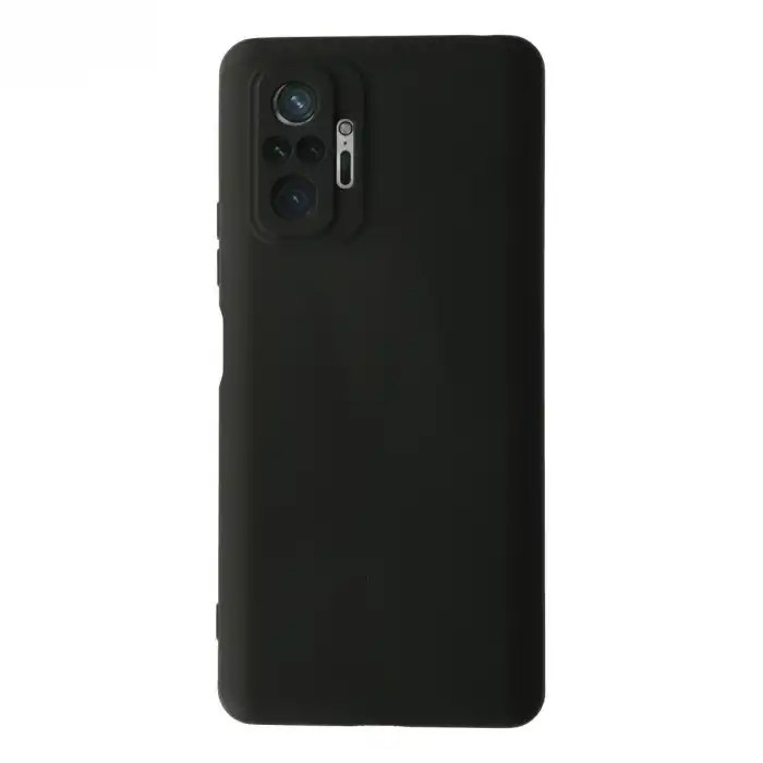 Xiaomi Redmi Note 10 Pro Kılıf Nano İçi Kadife Silikon - Siyah