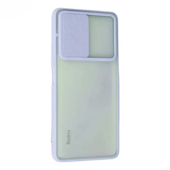 Xiaomi Redmi Note 10 Pro Kılıf Palm Buzlu Kamera Sürgülü Silikon - Lila