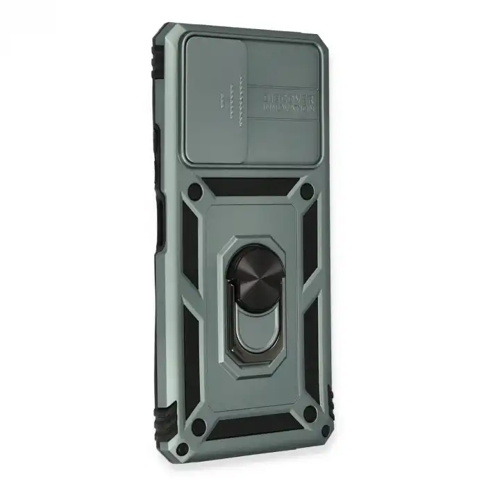 Xiaomi Redmi Note 10 Pro Kılıf Pars Lens Yüzüklü Silikon - Yeşil