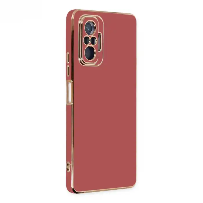 Xiaomi Redmi Note 10 Pro Kılıf Volet Silikon - Kırmızı