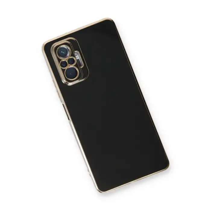 Xiaomi Redmi Note 10 Pro Kılıf Volet Silikon - Siyah